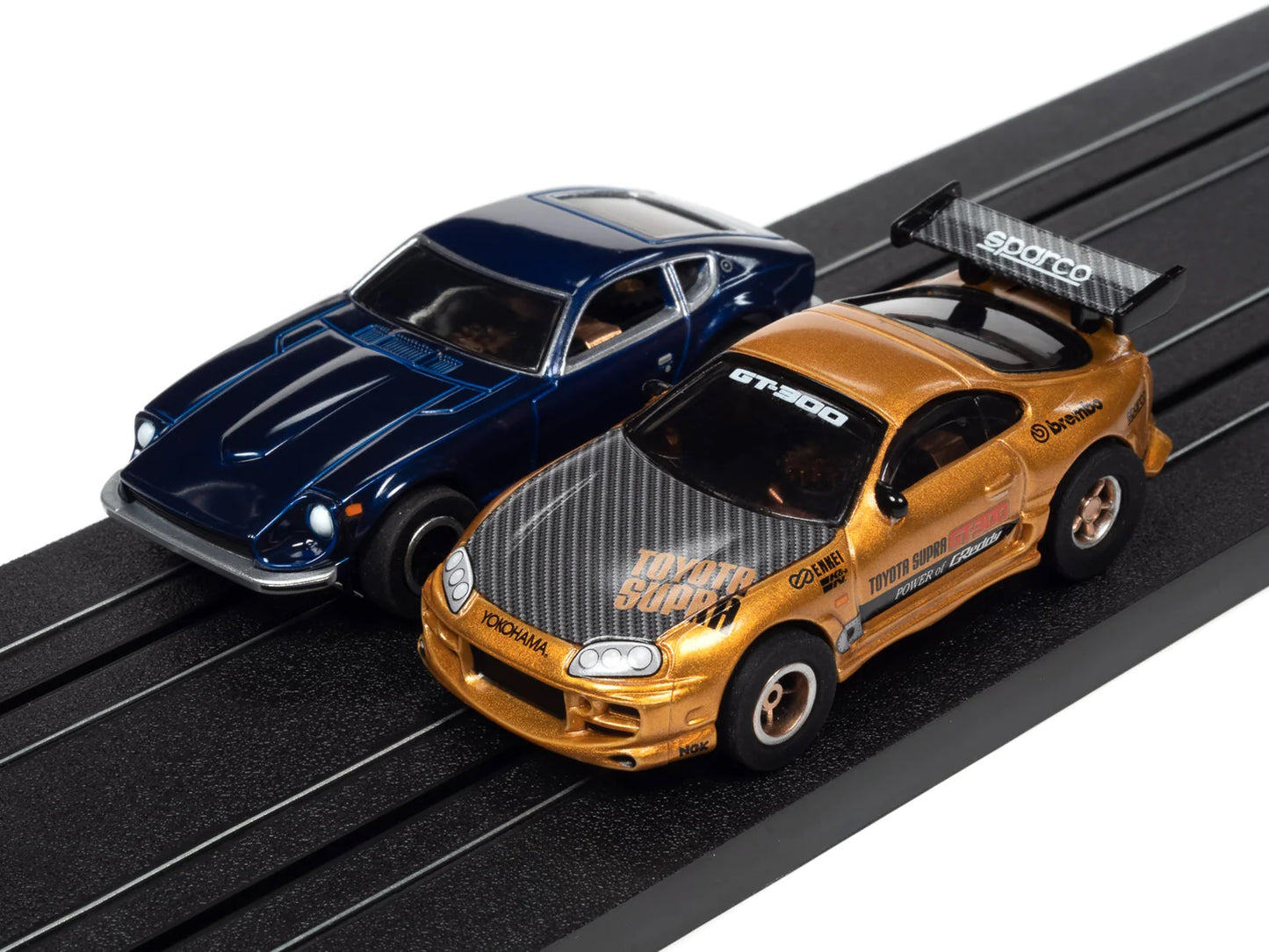 AutoWorld SRS342 16' Tokyo Midnight Underground Racing HO Slot Car Set - PowerHobby