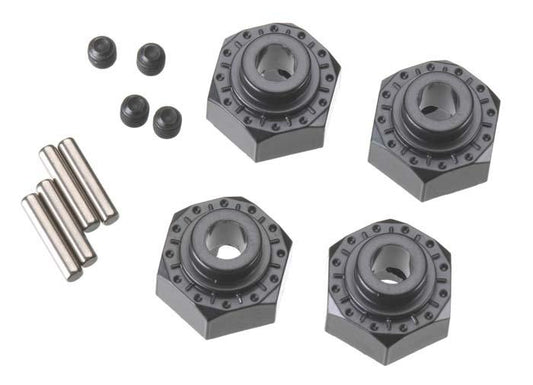 Axial AX30429 Wraith AX10 MAX-D Bomber Score Aluminum Hex Hub 12mm Black (4) - PowerHobby