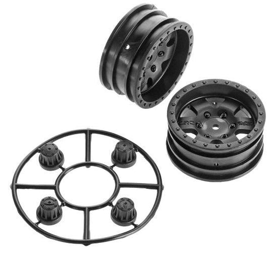 Axial AX31094 1.9 Black Rock CRC Wheels (2) SCX10 SCX10 II - PowerHobby