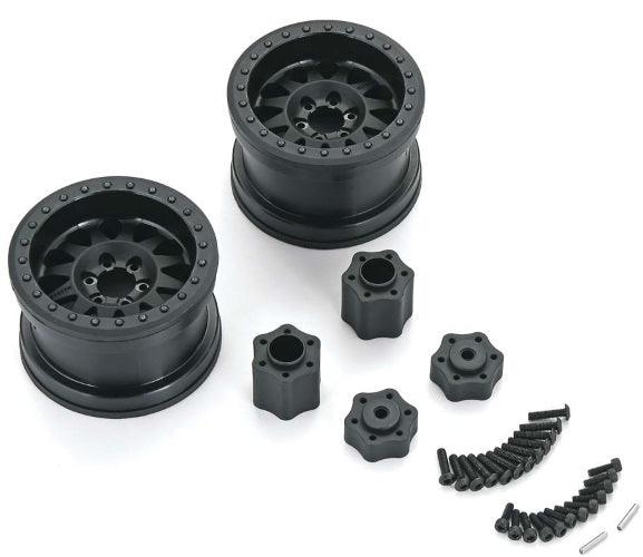 Axial AX31178 2.2 Method Beadlock Wheels IFD Black (2) RR10 Wraith Yeti AX10 - PowerHobby