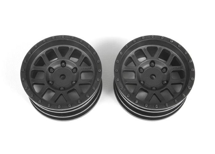 Axial AX31415 Black 1.9" Method Mesh Wheel Set (2) SCX10 II - PowerHobby