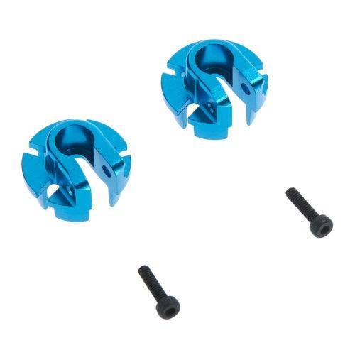 Axial AX31431 Aluminum Shock Spring Retainer 12mm Blue - PowerHobby