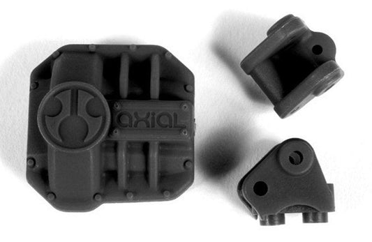 Axial AX31437 AR44 Differential Cover and Link Mounts (Black) SCX10 II - PowerHobby