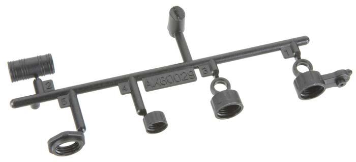 Axial AX80029 SCX10 Shock Cap Parts Tree - PowerHobby