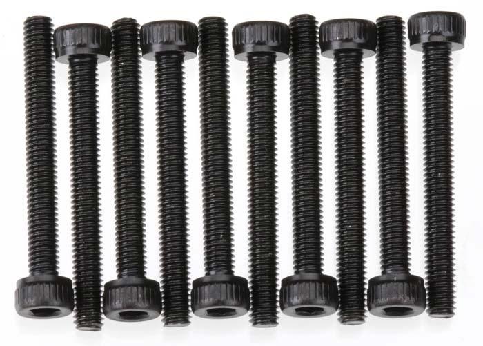 Axial AXA089 SCX10 AX10 Wraith MAX-D Cap Head Screws M3x25mm Black (10) - PowerHobby