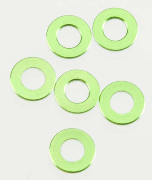 Axial AX1300 AX10 0.5x6mm Spacer Green (6) - PowerHobby