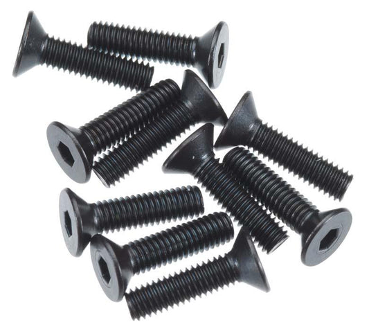 Axial AX146 AX10 EXO Hex Socket Flat Head Screws M3x12mm Black (10) Score Bomber SCX10 III - PowerHobby