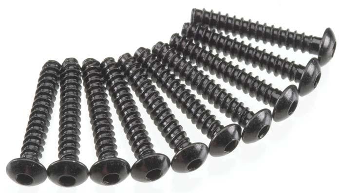 Axial AXA438 SCX10 Wraith EXO Hex 3x18mm Tapping Button Head Screws Bomber MAX-D - PowerHobby