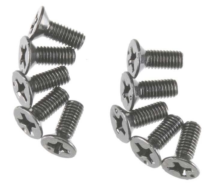 Axial AX694 SCX10 3x8mm Flat Head Screws (10) - PowerHobby