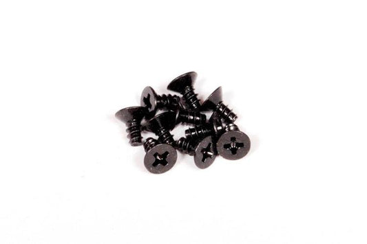 Axial AXA893 M3x6mm Tapping Flat Head (Black) (10pcs) - PowerHobby