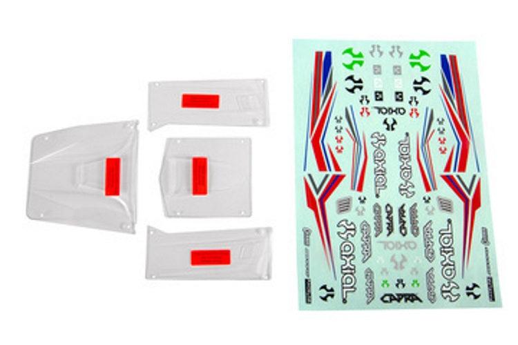 Axial AXI230012 Body Panel Set (Clear) For Capra 1.9 - PowerHobby