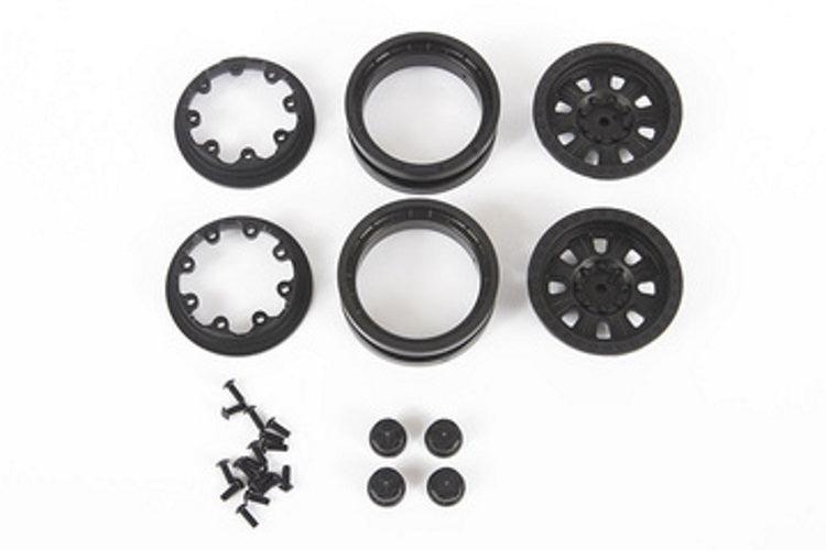 Axial AXI43004 1.9 Raceline Monster Beadlock Wheels Black (2) Capra 1.9 - PowerHobby