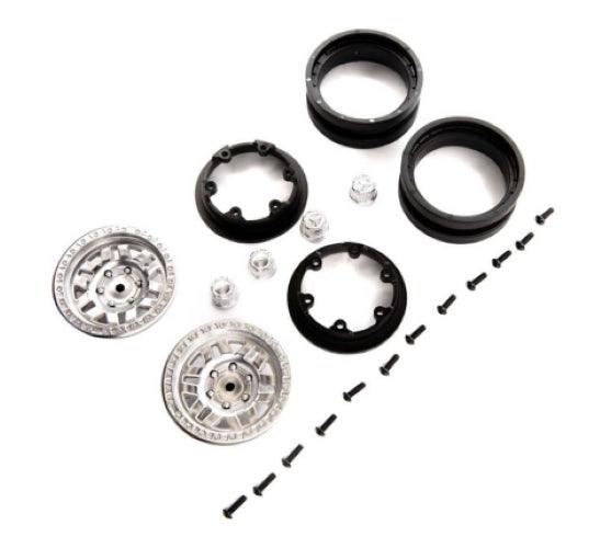 Axial AXI43009 1.9 KMC Machete Beadlock Wheels Satin (2) SCX10 III - PowerHobby