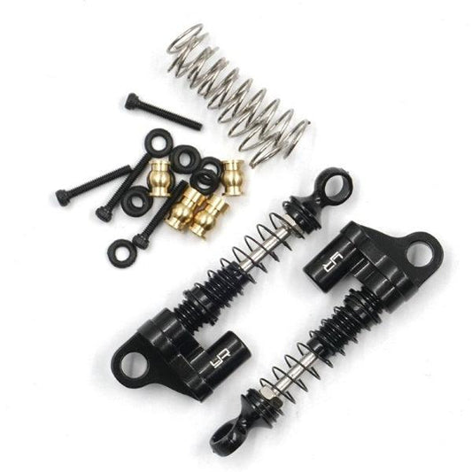 Yeah Racing AXSC-047BK Aluminum Shock Pair For Axial SCX24 Black - PowerHobby