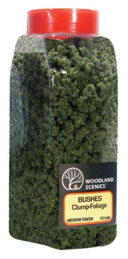 Woodland Scenics FC1646 N/HO Bushes Shaker Medium Green 32 oz Train Scenery - PowerHobby