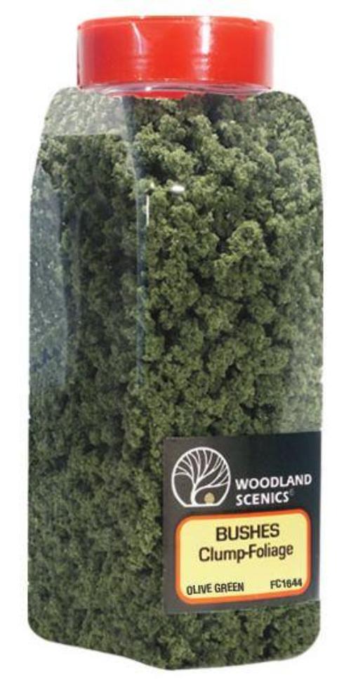 Woodland Scenics FC1644 N/HO Bushes Shaker Olive Green 32 oz Train Scenery - PowerHobby