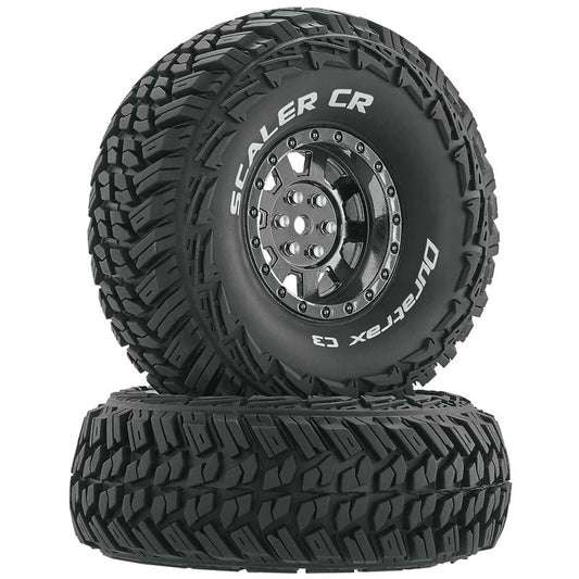 Duratrax DTXC4023 Scaler CR C3 Mounted 1.9" Crawler Tires Chrome 2 - PowerHobby