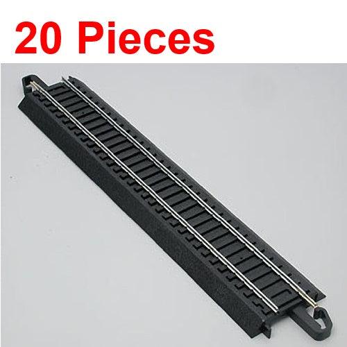 Bachmann 44481 9" Straight E-Z HO Train Track (20 Pieces) - PowerHobby