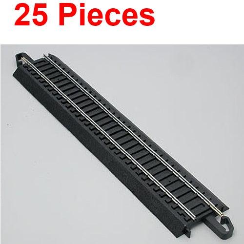 Bachmann 44481 9" Straight E-Z HO Train Track (25 Pieces) - PowerHobby