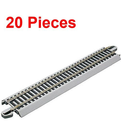 Bachmann 44581 9" Staight Nickel Silver E-Z HO Train Track (20 Pieces) - PowerHobby