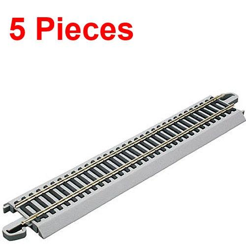 Bachmann 44581 9" Staight Nickel Silver E-Z HO Train Track (5 Pieces) - PowerHobby