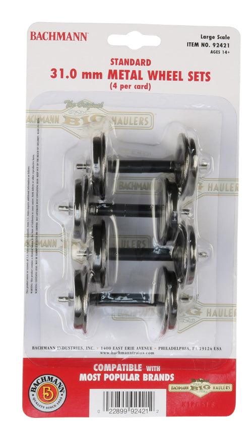 Bachmann 92421 (Large Scale) Standard Metal Wheel Set (4 Per Card) - PowerHobby