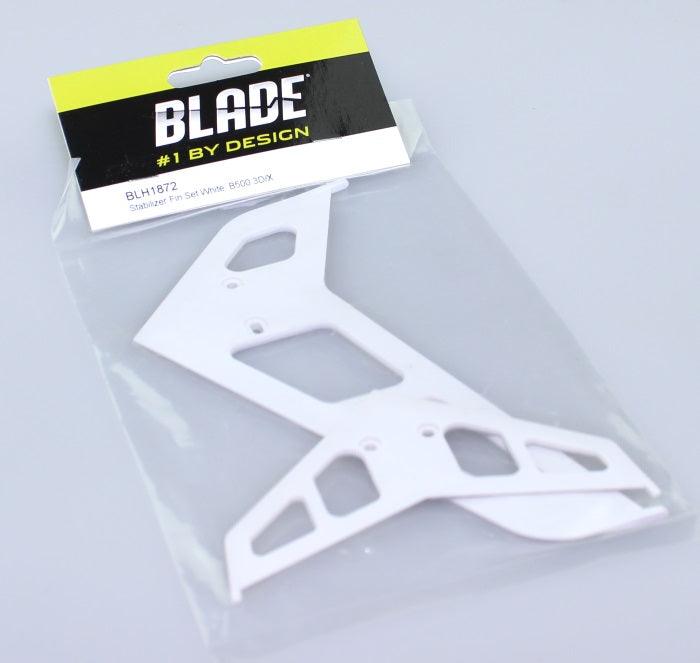 Blade 500 3D/X Stabilizer Fin Set White BLH1872 - PowerHobby