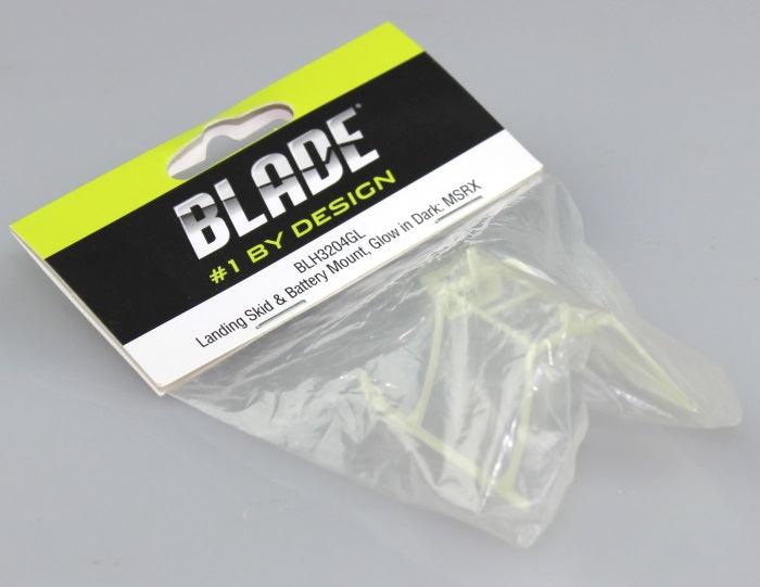 Blade mSR X Landing Skid and Battery Mount, Glow in Dark BLH3204GL mSRX - PowerHobby