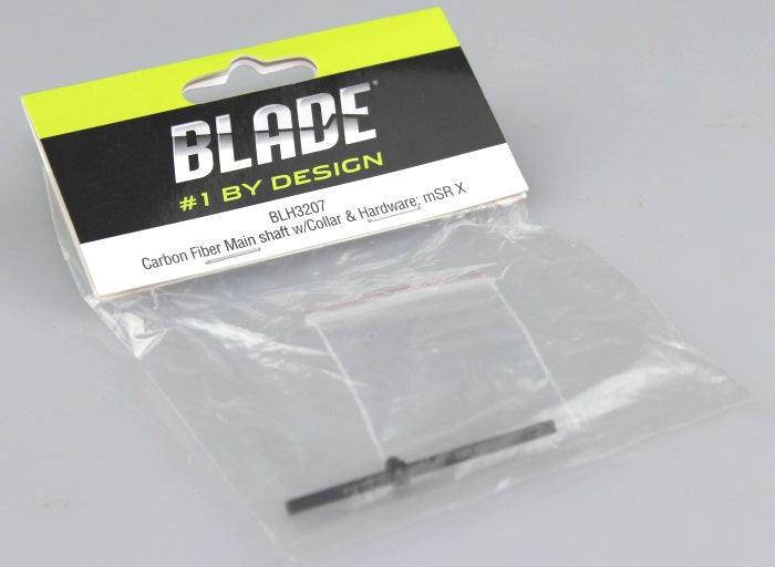 Blade mSR X Carbon Fiber Main Shaft with Collar Hardware BLH3207 mSRX - PowerHobby