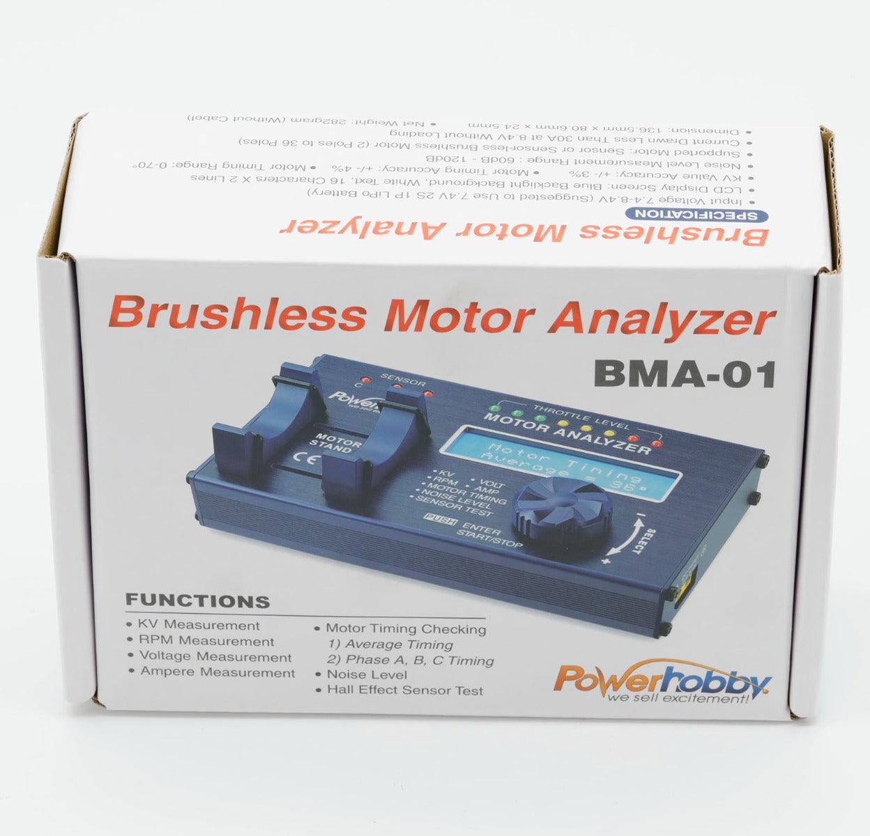 Powerhobby BMA-01 Brushless Motor Analyzer RPM KV Voltage Checker - PowerHobby