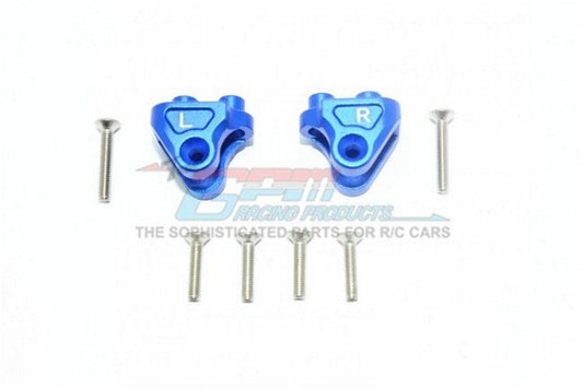 GPM ALUMINUM REAR UPPER AXLE MOUNT SET FOR SUSPENSION LINKS Losi Baja Rey Blue - PowerHobby