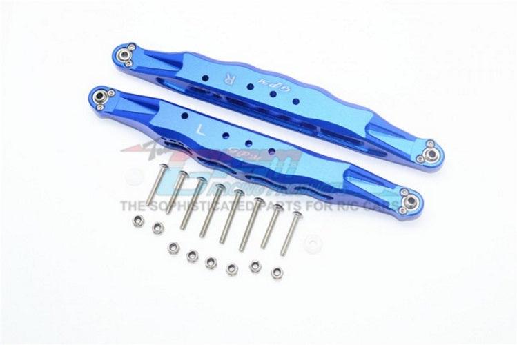 GPM BR014L-Blue ALUMINUM REAR LOWER TRAILING ARMS Losi Baja REY - PowerHobby