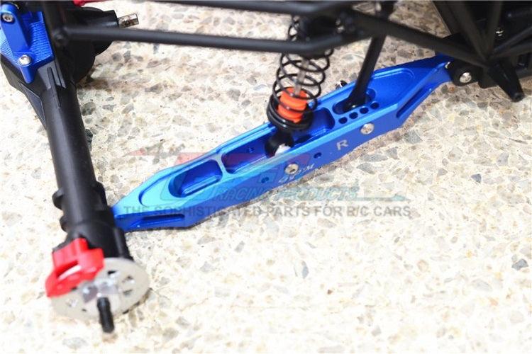 GPM BR014L-Blue ALUMINUM REAR LOWER TRAILING ARMS Losi Baja REY - PowerHobby