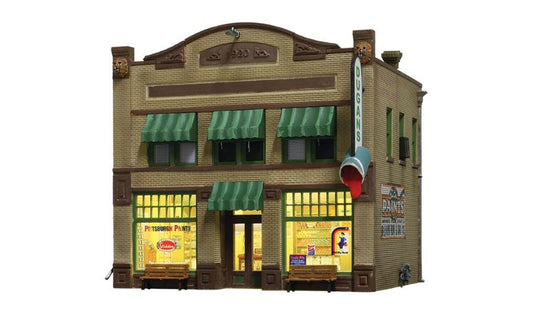 Woodland Scenics BR4943 N Scale Dugan's Paint Store Built-&-Ready - PowerHobby