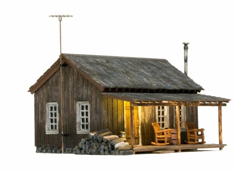 Woodland Scenics BR4955 N Just Plug Built-&-Ready Rustic Cabin - PowerHobby