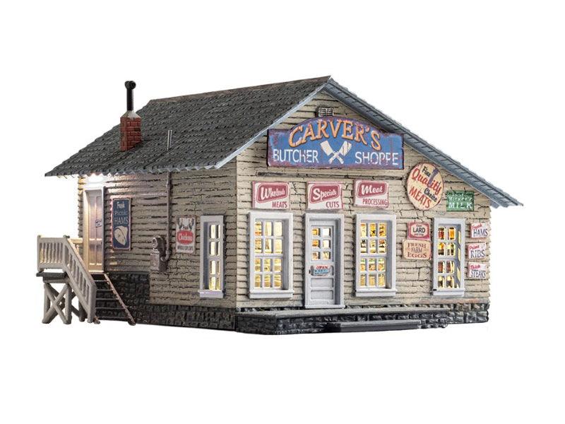 Woodland Scenics br4958 N Scale Carver's Butcher Shoppe - PowerHobby