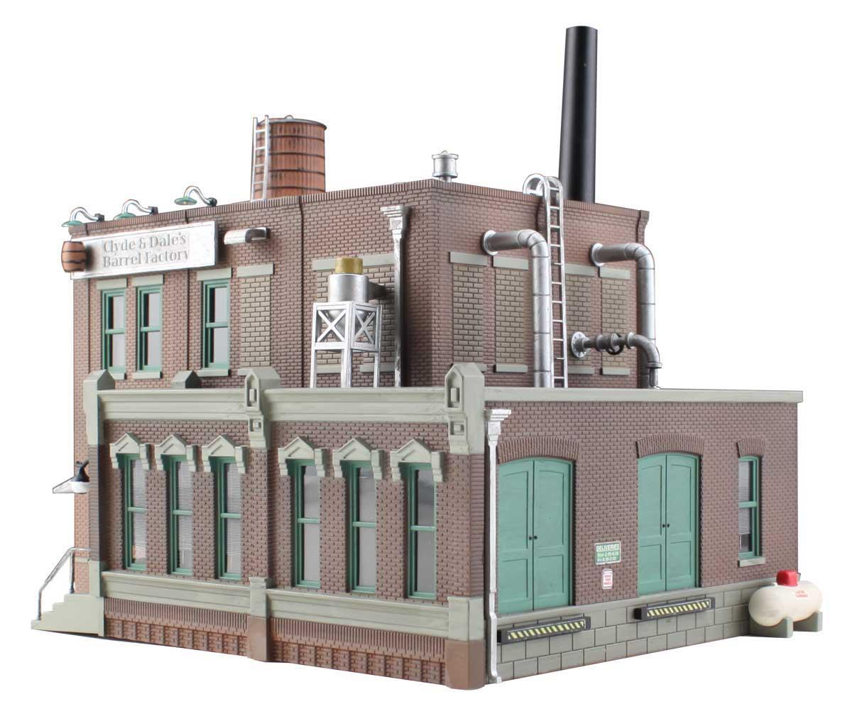 Woodland Scenics BR5026 HO Clyde & Dale's Barrel Factory Structure Built-&-Ready - PowerHobby