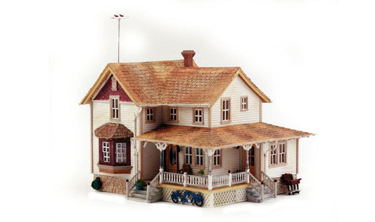 Woodland Scenics BR5046 HO Corner Porch House Structure  Built-&-Ready - PowerHobby