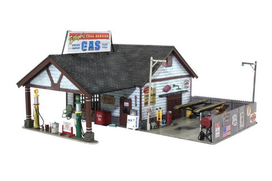 Woodland Scenics BR5048 HO Scale Ethyl's Gas & Service Built - PowerHobby