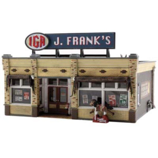 Woodland Scenics BR5050 HO Scale, J. Frank's Grocery Store Built & Ready - PowerHobby