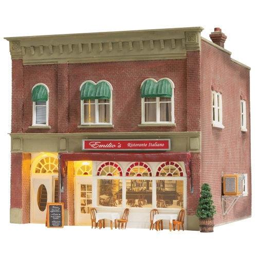 Woodland Scenics BR5055 HO Scale Emilio's Italian Restaurant Building Bulit - PowerHobby