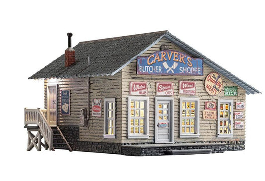 Woodland Scenics br5068 HO Scale Carver's Butcher Shoppe - PowerHobby