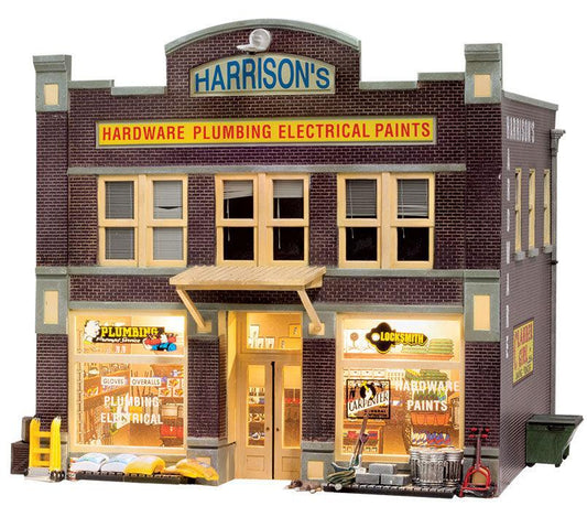 Woodland Scenics BR5842 O Harrisons Hardware Structure Built-&-Ready - PowerHobby