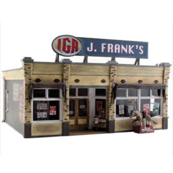 Woodland Scenics BR5851 O Scale J. Frank's Grocery Store Built & Ready - PowerHobby