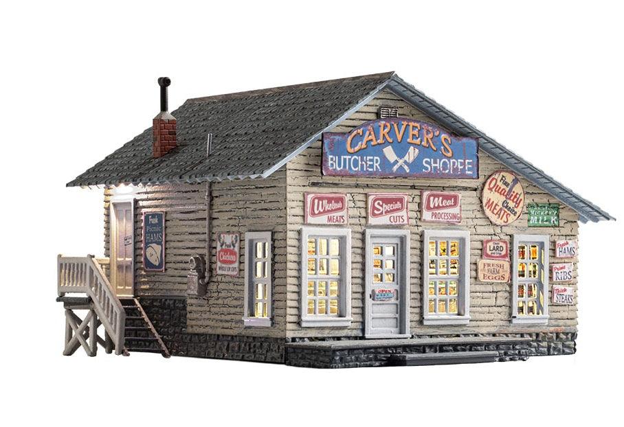 Woodland Scenics BR5872 O Scale Carver's Butcher Shoppe - PowerHobby