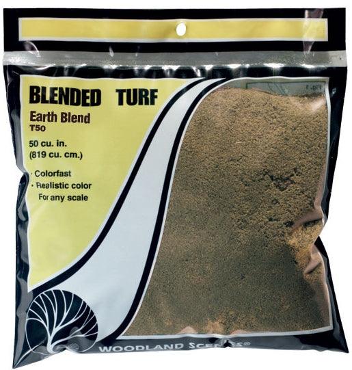 Woodland Scenics T50 Turf Fine Blended Earth Bag 30oz Train Scenery - PowerHobby