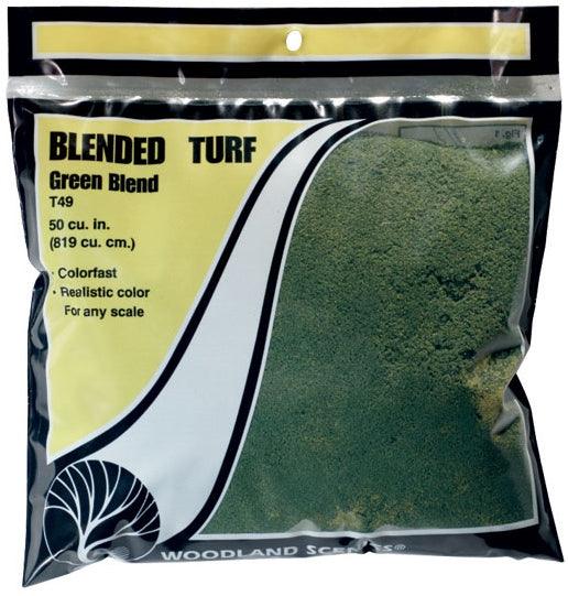 Woodland Scenics T49 Turf Fine Blended Grass Bag 30oz Train Scenery - PowerHobby