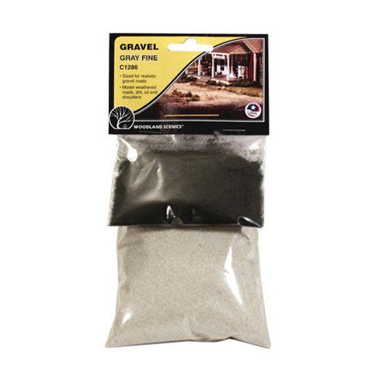 Woodland Scenics C1286 Fine Gray Gravel - PowerHobby