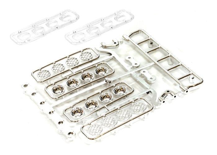 Integy C24914SILVER Folding Light Bar w/ 6 LED Light Housing Rock Crawler - PowerHobby