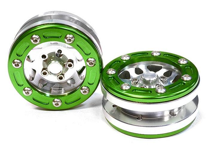 Integy C26173GREEN Aluminum 10 Spoke Type 2A Off Road 1.9 Wheel Scale Crawler - PowerHobby